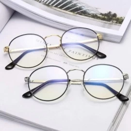 Goggle mirror practical goggles glasses package - Black Gold Frame Anti-blue Light - CE18WU3KT60 $64.21