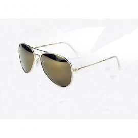 Aviator Aviator Sunglasses Gold Wire Frame Dark Smoked G-15 Lenses Maximum UV Protection - CH11YMSZOEP $24.54