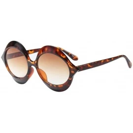 Square Vintage Irregular Sunglasses Big Frame Sunglasses Fashion Retro Eyewear (C) - C - CD18R425H5R $19.53
