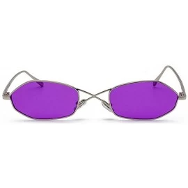 Square Womens Purple Sunglasses Designer Glasses - Purple - CD18S4A9AIG $13.05