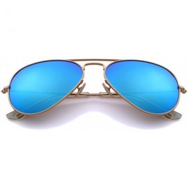 Aviator Classic Pilot Polarized Sunglasses for Men/Women58mm O8025 - Blue Mirror - CB18H3EYRHO $11.29