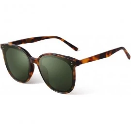 Oversized Fashion Round Sunglasses for Women Men Oversized Vintage Shades - Tortoise Frame G15 Lens - CG1960XHNRI $11.89