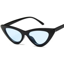 Cat Eye Vintage Sunglasses Glasses Colorful Eyewear - Black Yellow - CU199EHUWAI $20.59