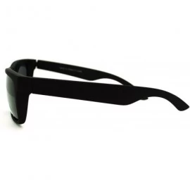 Rectangular Polarized All Black Thin Rectangular Light Weight Cholo Gangster Sunglasses - CF11GXIE6FF $13.63