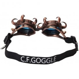 Goggle Kaleidoscope Eyewear Steampunk Goggles Glasses Paw Frame Cosplay Goggles - Brass - CF18T04E5L8 $12.25