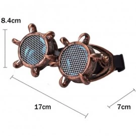 Goggle Kaleidoscope Eyewear Steampunk Goggles Glasses Paw Frame Cosplay Goggles - Brass - CF18T04E5L8 $12.25