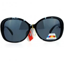 Butterfly Antiglare Polarized Lens Oversize Butterfly Womens Sunglasses - Blue Tortoise - CC12F1QGFSF $9.73