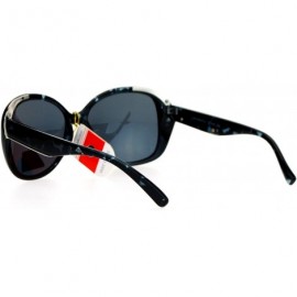 Butterfly Antiglare Polarized Lens Oversize Butterfly Womens Sunglasses - Blue Tortoise - CC12F1QGFSF $9.73