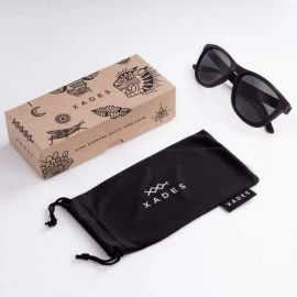 Round Polarized Sunglasses for Men and Women- UV400 lens protection- Ultra Lightweight - Style Xaguar - CM18IZ0R9N0 $53.51