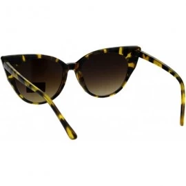 Butterfly Womens Fashion Sunglasses Butterfly Cateye Frame Slim Design UV 400 - Light Tort (Brown Gradient) - CQ18KXERZ2R $13.67