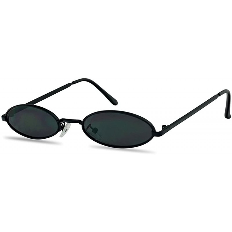 Ultra Small Oval Vintage Sun Glasses Slim Retro Steampunk Slender Candy ...