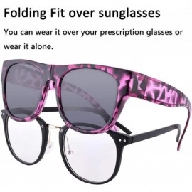 Sport Polarized Oversized Folding Fit over Sunglasses Foldable Over Prescription Sunglasses for Men and Women - C318WEET0R4 $...