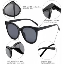 Round Women Retro Vintage Round Cat Eye Designer Sunglasses - White - C518I6U7LHQ $12.56