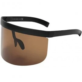 Wayfarer Unisex Vintage Sunglasses Retro Oversized Frame Hat Eyewear Anti-Peeping - E - CV196DK7MZX $19.62