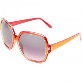 Oversized Women's R3010 Sunglasses - Red - CK1176B5A1B $67.66