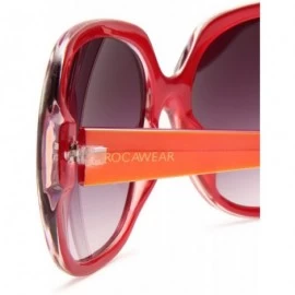 Oversized Women's R3010 Sunglasses - Red - CK1176B5A1B $44.49