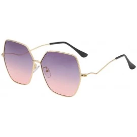 Rectangular Sunglasses Irregular Glasses Eyewear - H - C718U98QIS2 $21.64