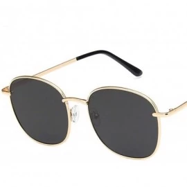 Round 2019 Vintage Large Frame Women Sunglasses Lady Luxury Retro Metal Glasses Mirror UV400 Oculos De Sol Shopping - CE199C9...