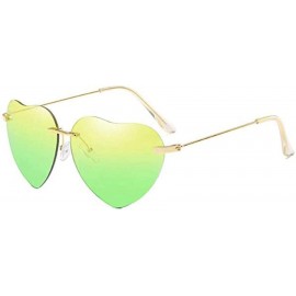 Semi-rimless Fashion Sunglasses Shaped Street - H - CF194XMXKLY $17.52