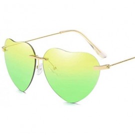 Semi-rimless Fashion Sunglasses Shaped Street - H - CF194XMXKLY $18.60
