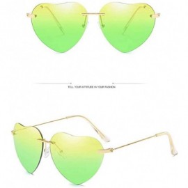 Semi-rimless Fashion Sunglasses Shaped Street - H - CF194XMXKLY $18.60