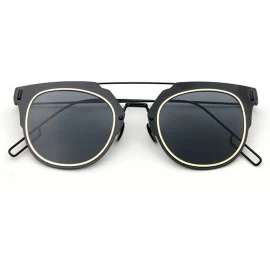 Rectangular Womens Sunglasses Super Starts Best Love Style AC Lens 30 Gram Summer Hot Item - Black/Black - CN11ZIRGA7D $20.95