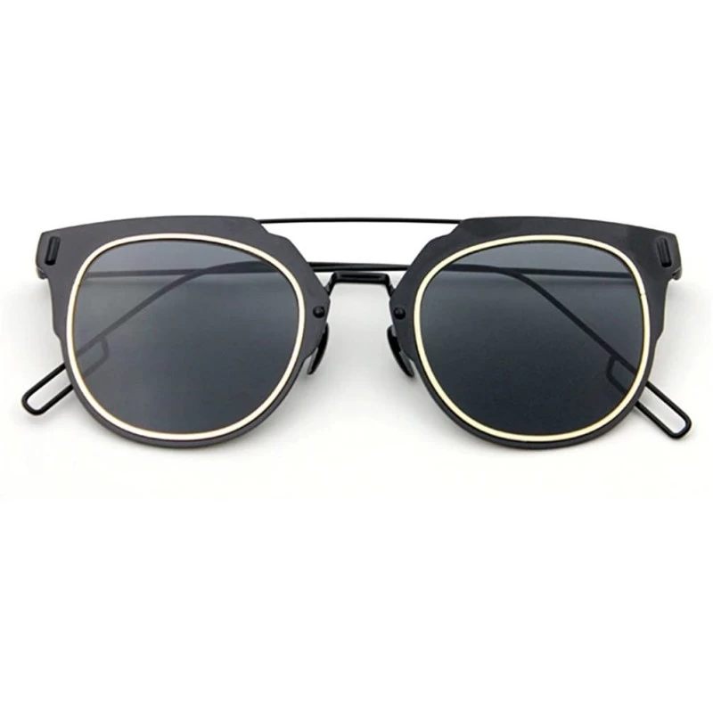 Rectangular Womens Sunglasses Super Starts Best Love Style AC Lens 30 Gram Summer Hot Item - Black/Black - CN11ZIRGA7D $20.95