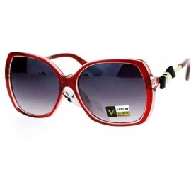 Butterfly Bow Pearl Jewel Arm Diva Designer Butterfly Womens Sunglasses - Red - CY12NYELIB7 $23.60