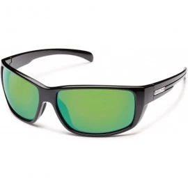 Wayfarer Milestone Polarized Sunglass with Polycarbonate Lens - Black Frame/Green Mirror - CO11TSIAD2V $38.73
