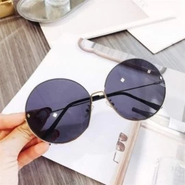 Rimless Big Round Sunglasses for Women Rimless Alloy Frame Oversized Sun Glasses Shades UV400 - Orange - C91906CK2L8 $15.80