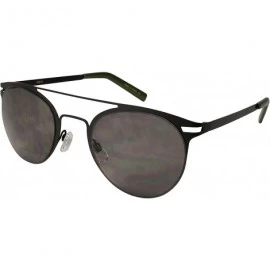 Aviator Modified Round Aviator Sunglasses 25014-SD - Matte Black - C212MRRFWB7 $8.99