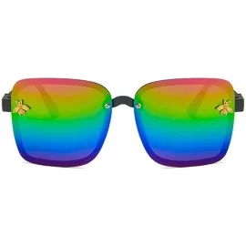 Square Unisex Sunglasses Fashion Yellow Drive Holiday Square Non-Polarized UV400 - Multicolor - CN18RLIA6QT $8.42