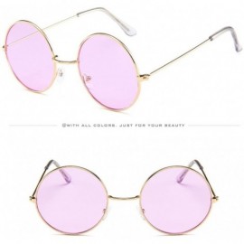 Round Round Retro Sunglasses Men Women Vintage Small Circle Sun Glasses Polarized Sunglasses Circle Hippie Sun Glasses - C519...