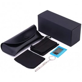 Round Polarized Sunglasses Teardrop Men's Sunglasses Classic Design UV Cut Cross & Glasses Case Sunglasses MDYHJDHHX - CP18X5...