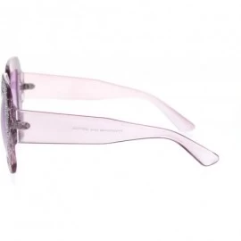 Round Beveled Diamond Cut Edge Heart Shape Plastic Valentines Sunglasses - Purple - CS18TCKS0RD $8.85