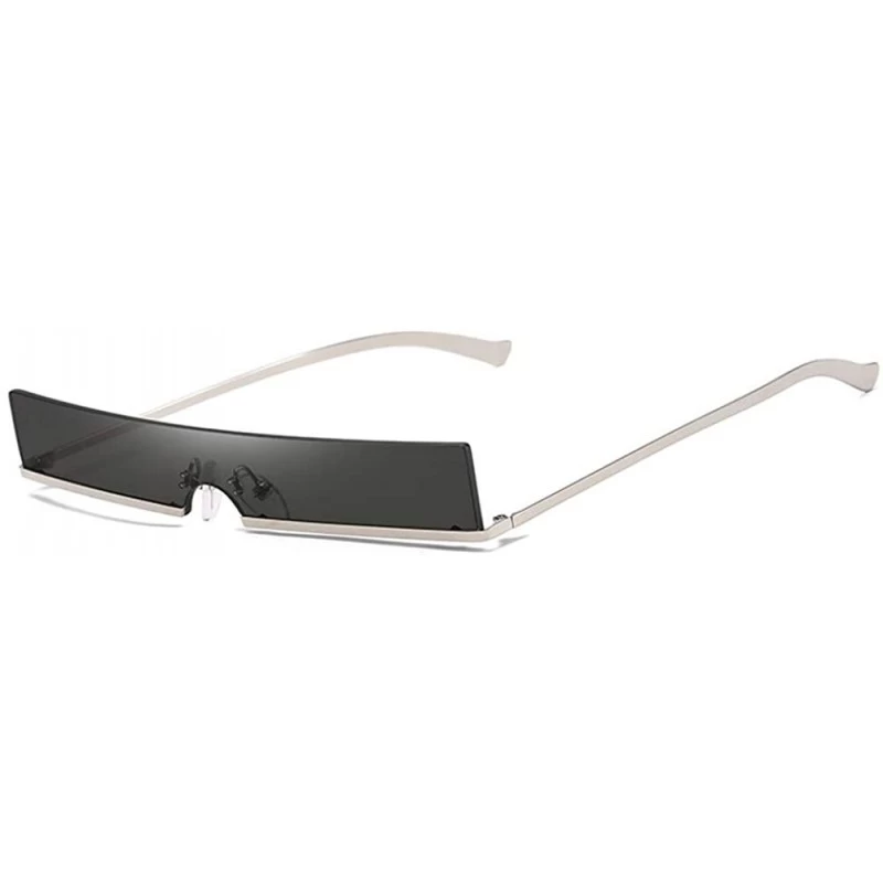 Square Fashion oversized square sunglasses Unique - Silver-gray - CH18YDQK6EN $9.58