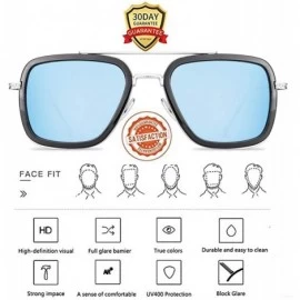 Shield Tony Stark Sunglasses 3Pack Aviator Square Metal Frame Spiderman ironman glasses - CN18WKYYNWE $48.76