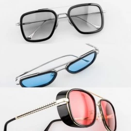 Shield Tony Stark Sunglasses 3Pack Aviator Square Metal Frame Spiderman ironman glasses - CN18WKYYNWE $20.27