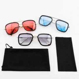 Shield Tony Stark Sunglasses 3Pack Aviator Square Metal Frame Spiderman ironman glasses - CN18WKYYNWE $20.27