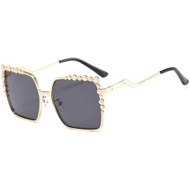 Rimless Fashion Round Sunglasses Semi-rim UV Protection Glasses for Women Girls - Dark-gray - C3190QUZLRG $19.22