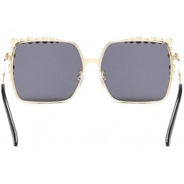 Rimless Fashion Round Sunglasses Semi-rim UV Protection Glasses for Women Girls - Dark-gray - C3190QUZLRG $12.56