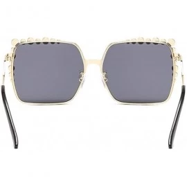 Rimless Fashion Round Sunglasses Semi-rim UV Protection Glasses for Women Girls - Dark-gray - C3190QUZLRG $12.56
