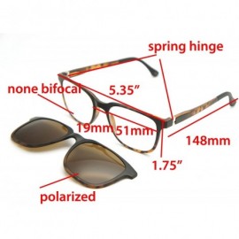 Square None Bifocal - Polarized Magnetic Clip on - Polarized Sunglasses New Arrived - CB18LNINWN5 $24.19