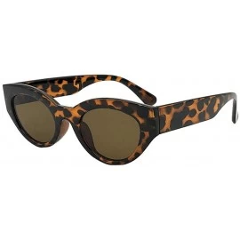 Oval Fashion Vintage Clout Goggles Unisex Sunglasses Rapper Oval Shades Grunge Glasses - E - CE18SS3N40Z $12.98