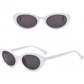 Oval Goggles Sunglasses Retro Oval Women Sunglasses - CW1943Q8QY7 $11.78