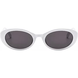 Oval Goggles Sunglasses Retro Oval Women Sunglasses - CW1943Q8QY7 $11.78