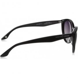 Sport Women's Fashionable HTG1021 C1 Polarized Round Sunglasses - Shiny Black - C611OCMV0M1 $46.76