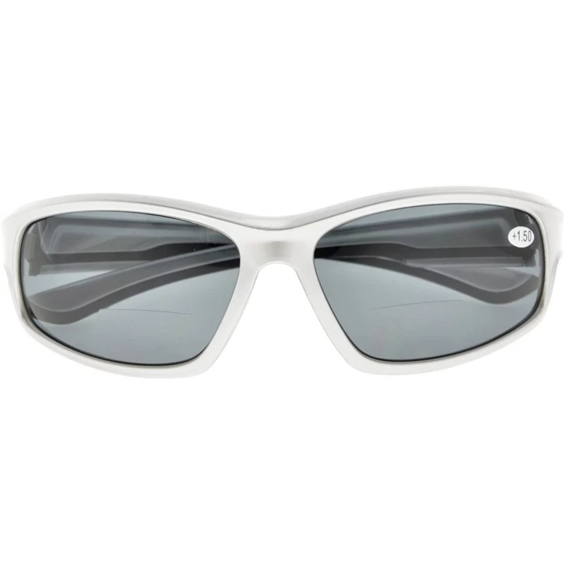 Sport Sports Bifocal Sunglasses for Running Fishing Golfing ANTI-UV400 Men and Women - Silver - CD18C3A67H7 $14.70
