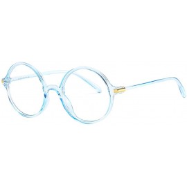 Round Vintage Sunglasses-Unisex Polarized Clip-on Anti Blue Ray Glasses - Blue - CA18RIXC662 $16.21