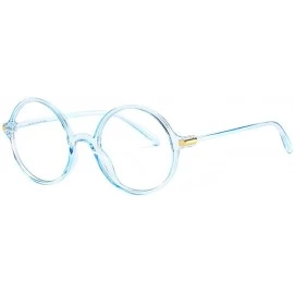 Round Vintage Sunglasses-Unisex Polarized Clip-on Anti Blue Ray Glasses - Blue - CA18RIXC662 $13.69